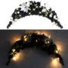 Christmas Arch with LED Lights - Black 90 cm PVC