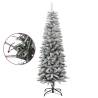 Artificial Slim Christmas Tree with Flocked Snow - 150 cm