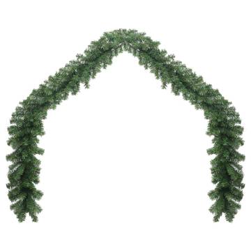 Christmas Garland with LED Lights - 10m Holiday Decor