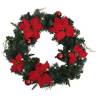  Christmas Wreath with LED Lights Green 60 cm PVC Colour green & red Quantity in Package 1 Number of LEDs 