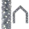  Christmas Garland with LED Lights 5 m Silver Colour silver Size 5 m Quantity in Package 1 Number of LEDs 