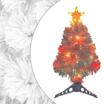 Pre-lit 64 cm White Artificial Christmas Tree - Fibre Optic