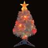 Pre-lit 64 cm White Artificial Christmas Tree - Fibre Optic