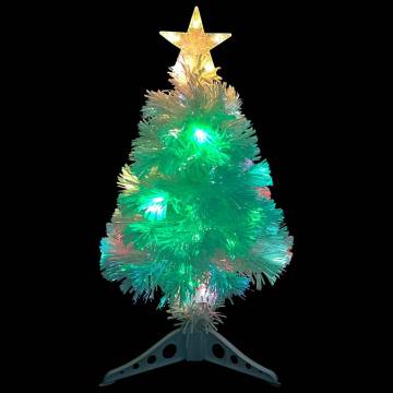 Pre-lit 64 cm White Artificial Christmas Tree - Fibre Optic