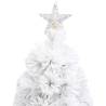 Pre-lit 64 cm White Artificial Christmas Tree - Fibre Optic