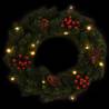 Christmas Wreaths 2 Pcs with Decoration - Green 45 cm