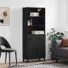  Highboard Black 69.5x34x180 cm Engineered Wood Colour black Quantity in Package 1 Model 2 doors 2 drawers 