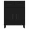 Highboard Black 69.5x34x180 cm - Stylish Storage Solution