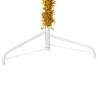 Slim Artificial Half Christmas Tree - Gold 150 cm | Hipo Market