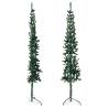 Slim Artificial Half Christmas Tree 120 cm - Space Saving Xmas Decor