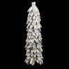 150 cm Pre-lit Christmas Tree with 80 LEDs & Flocked Snow