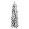 150 cm Pre-lit Christmas Tree with 80 LEDs & Flocked Snow