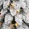 150 cm Pre-lit Christmas Tree with 80 LEDs & Flocked Snow