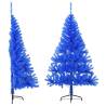  Artificial Half Christmas Tree with Stand Blue 120 cm PVC Colour blue Size 120 x 68 cm Quantity in Package 1 Number of Branch Tips 