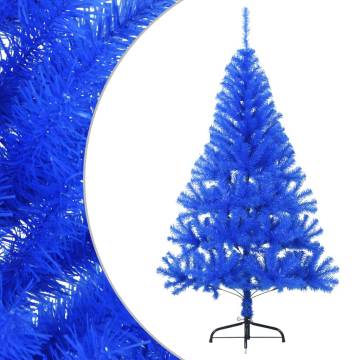 Artificial Half Christmas Tree 120 cm Blue | HipoMarket