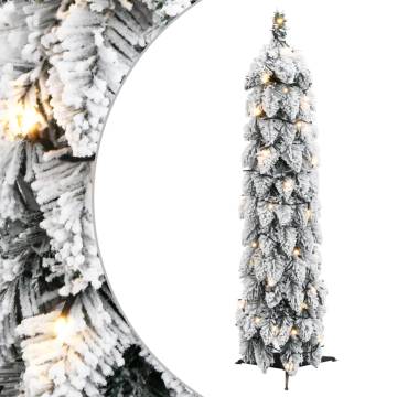 Pre-lit Flocked Snow Christmas Tree - 90 cm with 45 LEDs