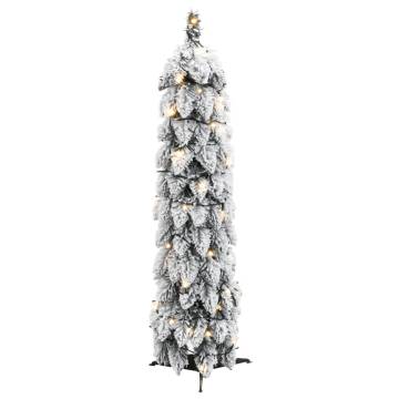 Pre-lit Flocked Snow Christmas Tree - 90 cm with 45 LEDs