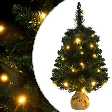 Artificial Pre-lit Christmas Tree - 60 cm Green PVC