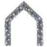 20m Silver Christmas Garland with LED Lights - Hipomarket