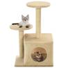  Cat Tree with Sisal Scratching Posts 60 cm Beige Colour beige Size 60 cm 