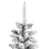 Artificial Slim Christmas Tree 210 cm with Flocked Snow | HipoMarket