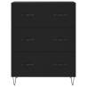 Highboard Black 69.5x34x180 cm Engineered Wood - Stylish Storage