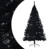 Artificial Half Christmas Tree 180 cm Black - HipoMarket