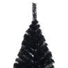 Artificial Half Christmas Tree 180 cm Black - HipoMarket