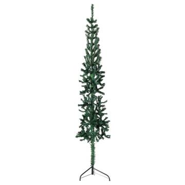 Slim Artificial Half Christmas Tree 210 cm - Space Saver