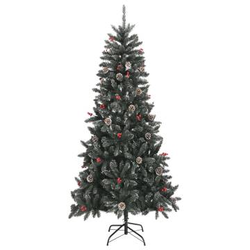 240 cm Artificial Christmas Tree with Stand - Green PVC