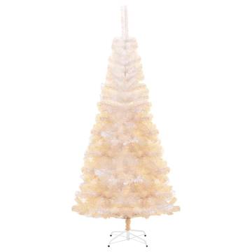 180 cm Iridescent Tips White Christmas Tree - Hipo Market