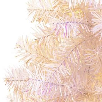 180 cm Iridescent Tips White Christmas Tree - Hipo Market