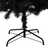 240 cm Black Artificial Christmas Tree with Stand - PVC