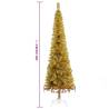 Slim Christmas Tree Gold 150 cm | Elegant Holiday Decor