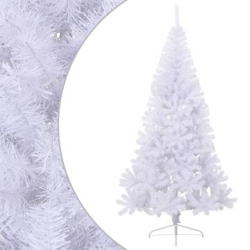 Artificial Half Christmas Tree 210 cm - White PVC | Hipo Market