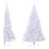 Artificial Half Christmas Tree 210 cm - White PVC | Hipo Market