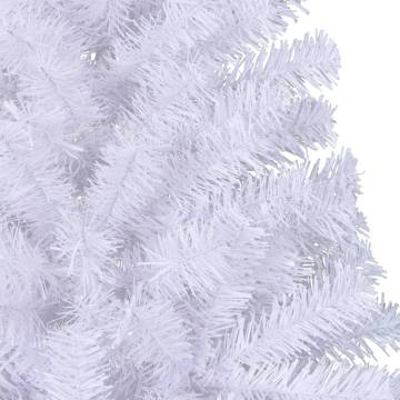 Artificial Half Christmas Tree 210 cm - White PVC | Hipo Market