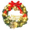 Christmas Wreath with 20 LEDs - 45 cm Green Decoration