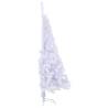 Artificial Half Christmas Tree 120 cm - White PVC | HipoMarket