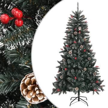 180 cm Artificial Christmas Tree with Stand - Green PVC