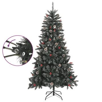 180 cm Artificial Christmas Tree with Stand - Green PVC