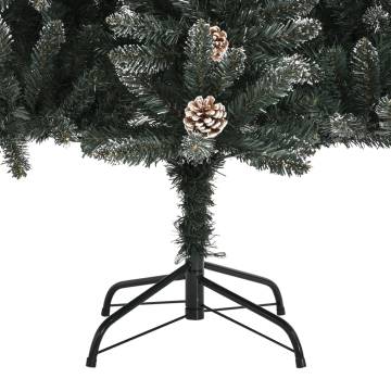 180 cm Artificial Christmas Tree with Stand - Green PVC