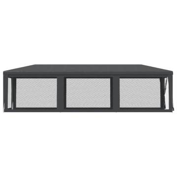 Party Tent with 8 Mesh Sidewalls - Anthracite 3x9 m