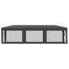 Party Tent with 8 Mesh Sidewalls - Anthracite 3x9 m
