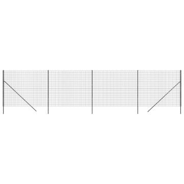 Wire Mesh Fence Anthracite 1.6x10m - Durable Steel Barrier