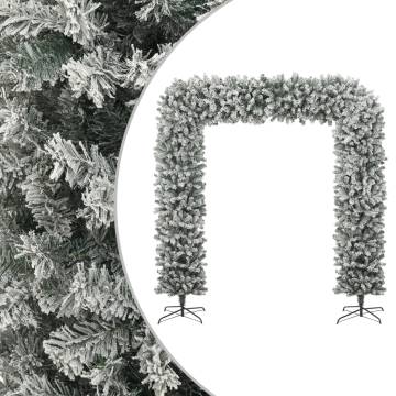 Christmas Tree Arch with Flocked Snow - 240 cm | HipoMarket