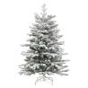 150 cm Artificial Hinged Christmas Tree with Flocked Snow