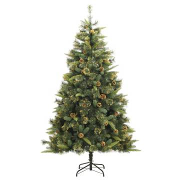 Artificial Hinged Christmas Tree with Cones - 240 cm