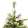 Artificial Hinged Christmas Tree with Cones - 240 cm