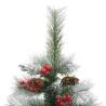 120 cm Artificial Hinged Christmas Tree with Cones & Berries